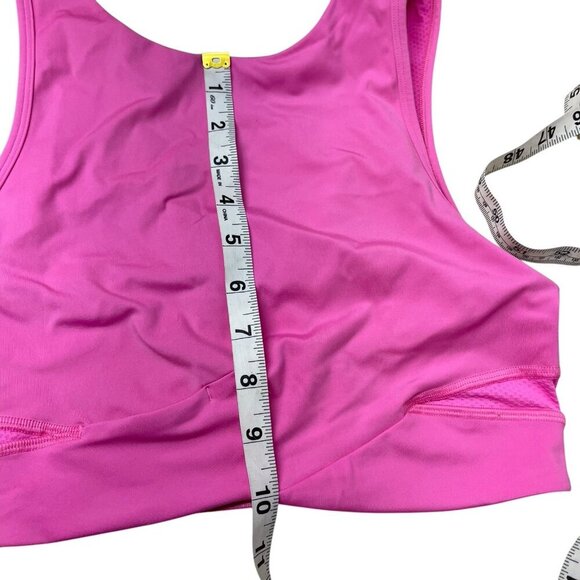 Lululemon Final Mile Crop Tank Top Barbie Pink Athletic Gym Yoga Athletic Size 4 - Picture 6 of 7